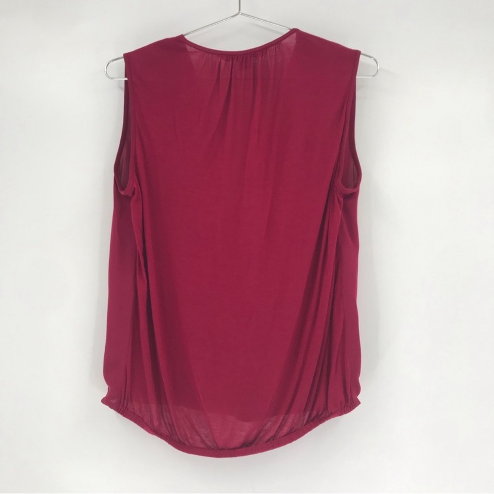 Diane Von Furstenberg Sleeveless Silk Blouse Size Small - Picture 7 of 7